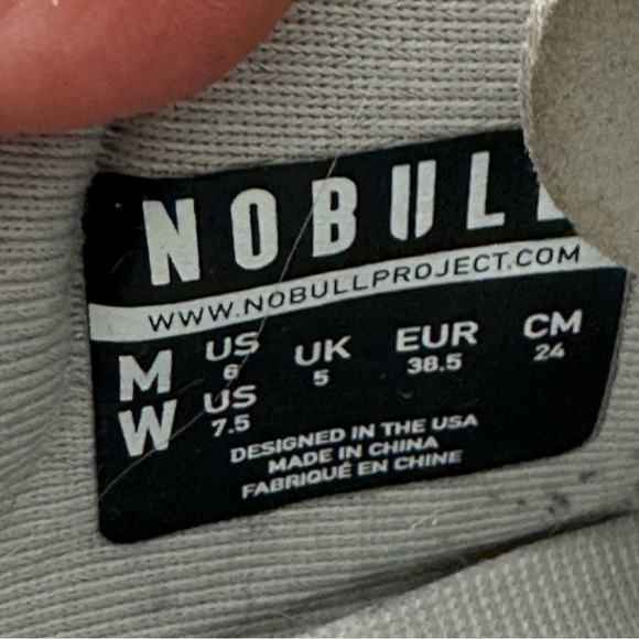 NoBull Project Arctic Grey Trainer Crossfit Sneaker Womens 7.5 - Picture 3 of 13